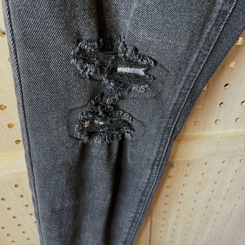Vanilla Star ~ Black Rip & Repair Skinny Jeans - Picture 7 of 11